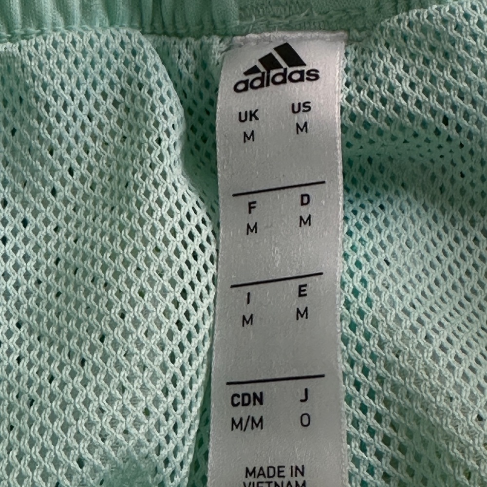 Adidas Turquoise and Lime Tie-Dye Shorts - Picture 10 of 17